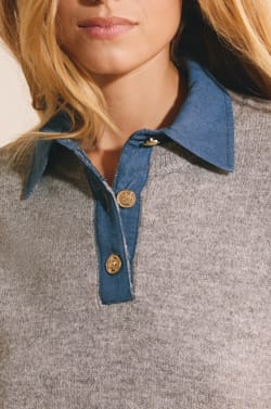 Pull col polo contrast&eacute;;${refinementColor}