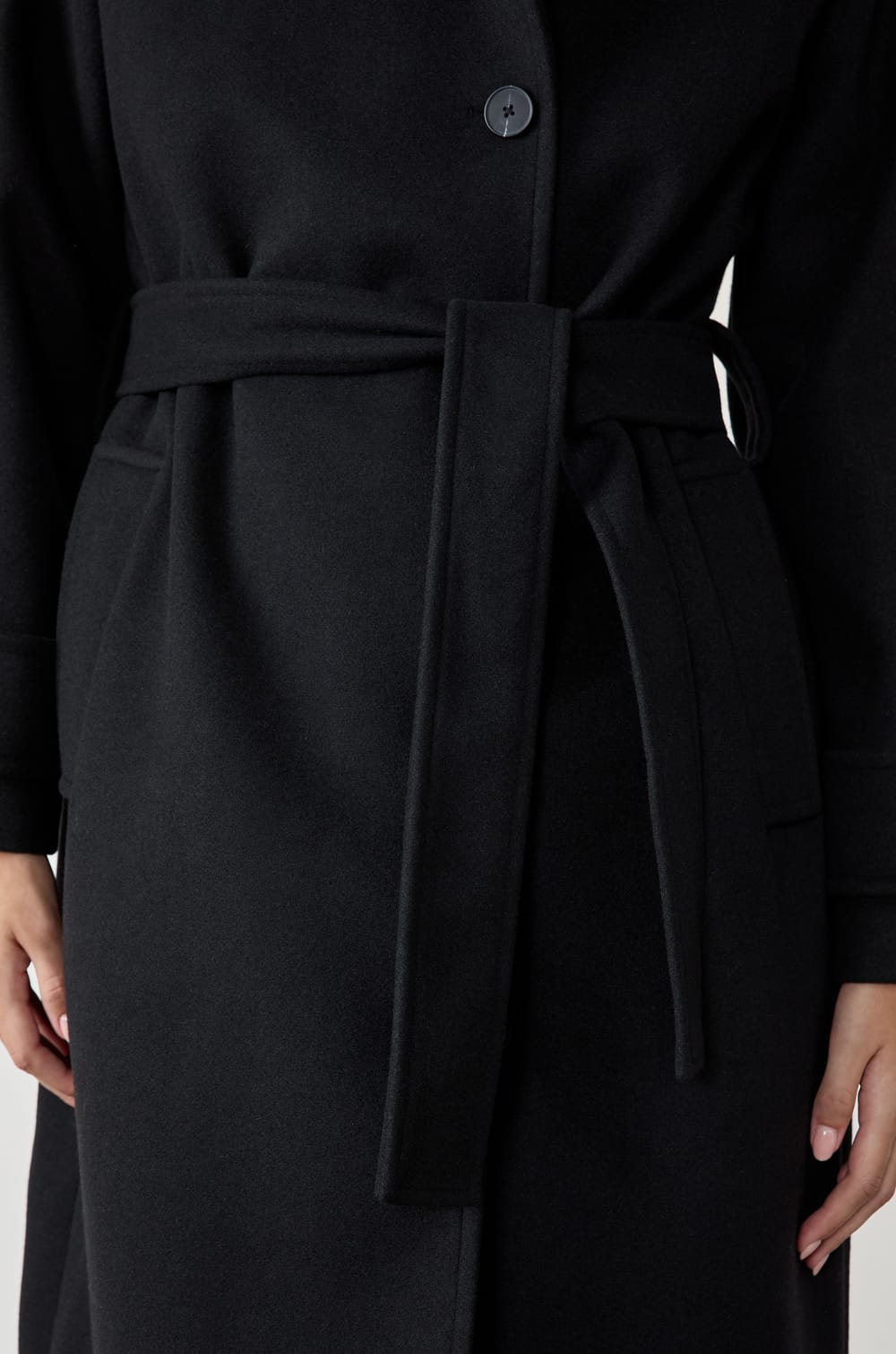 Manteau long ceinturé;${refinementColor}