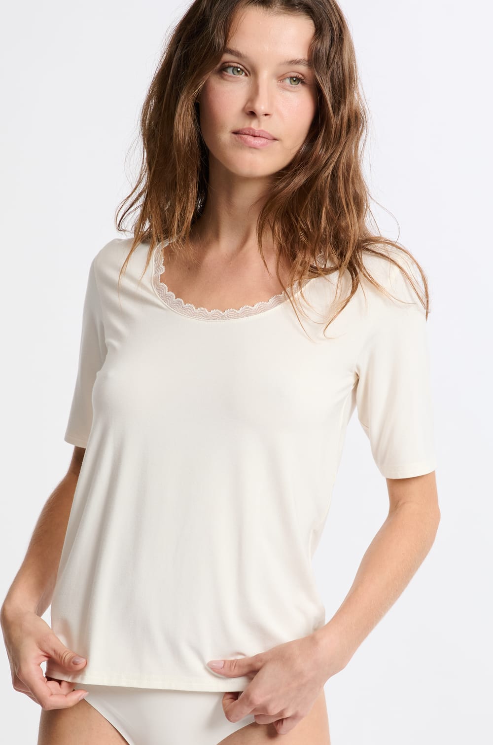 Thermal Knit T-Shirt;${refinementColor}