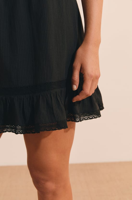 Short Cotton Skirt;${refinementColor}