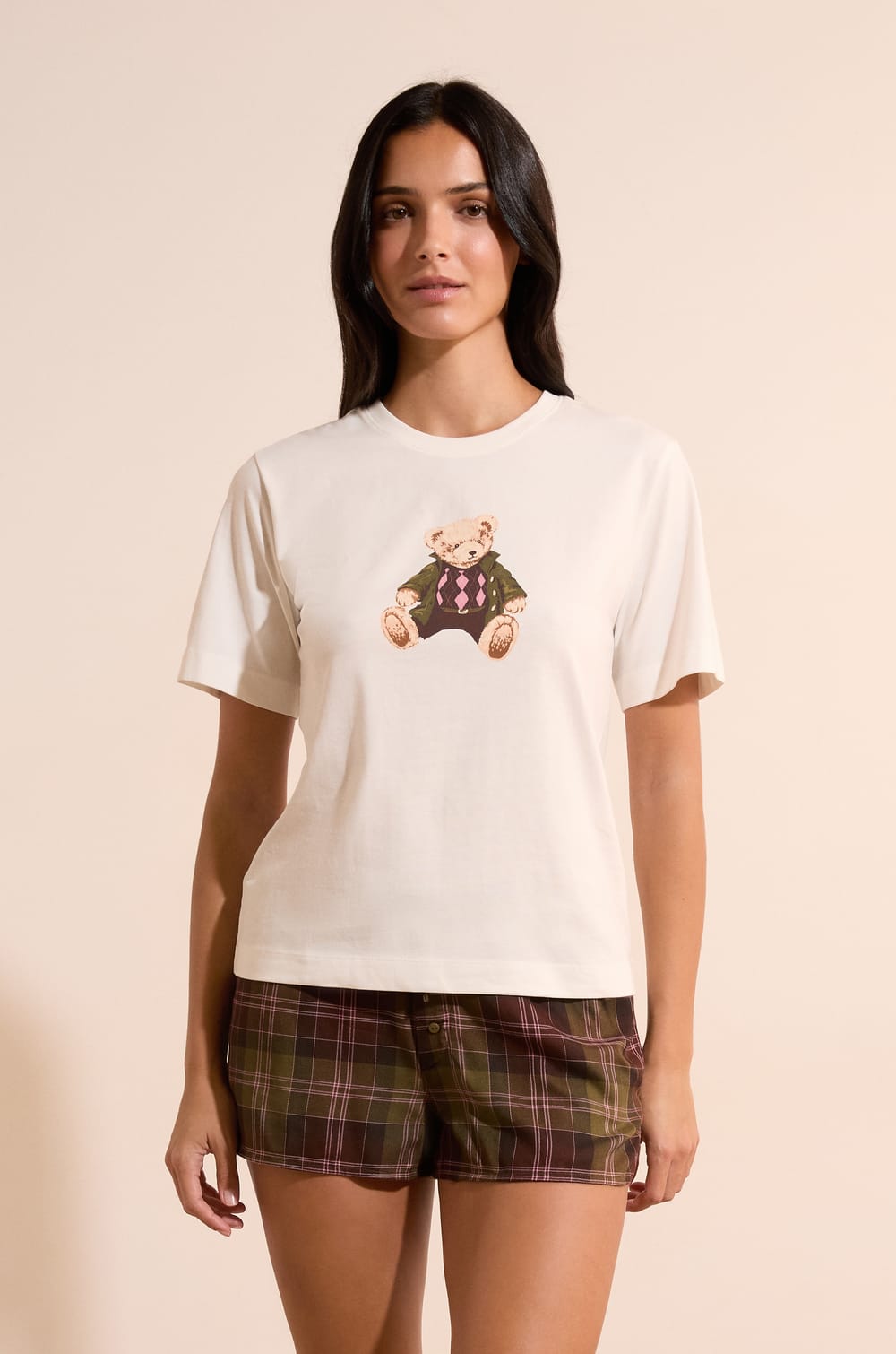 T-shirt avec motif en coton;${refinementColor}