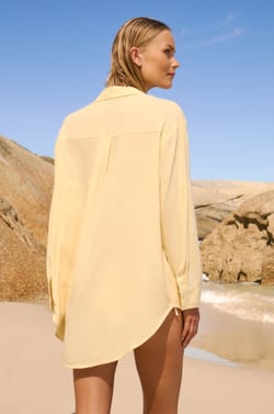 Chemise en coton et lin;${refinementColor}