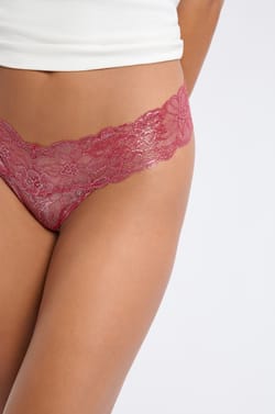 Tanga de encaje;${refinementColor}