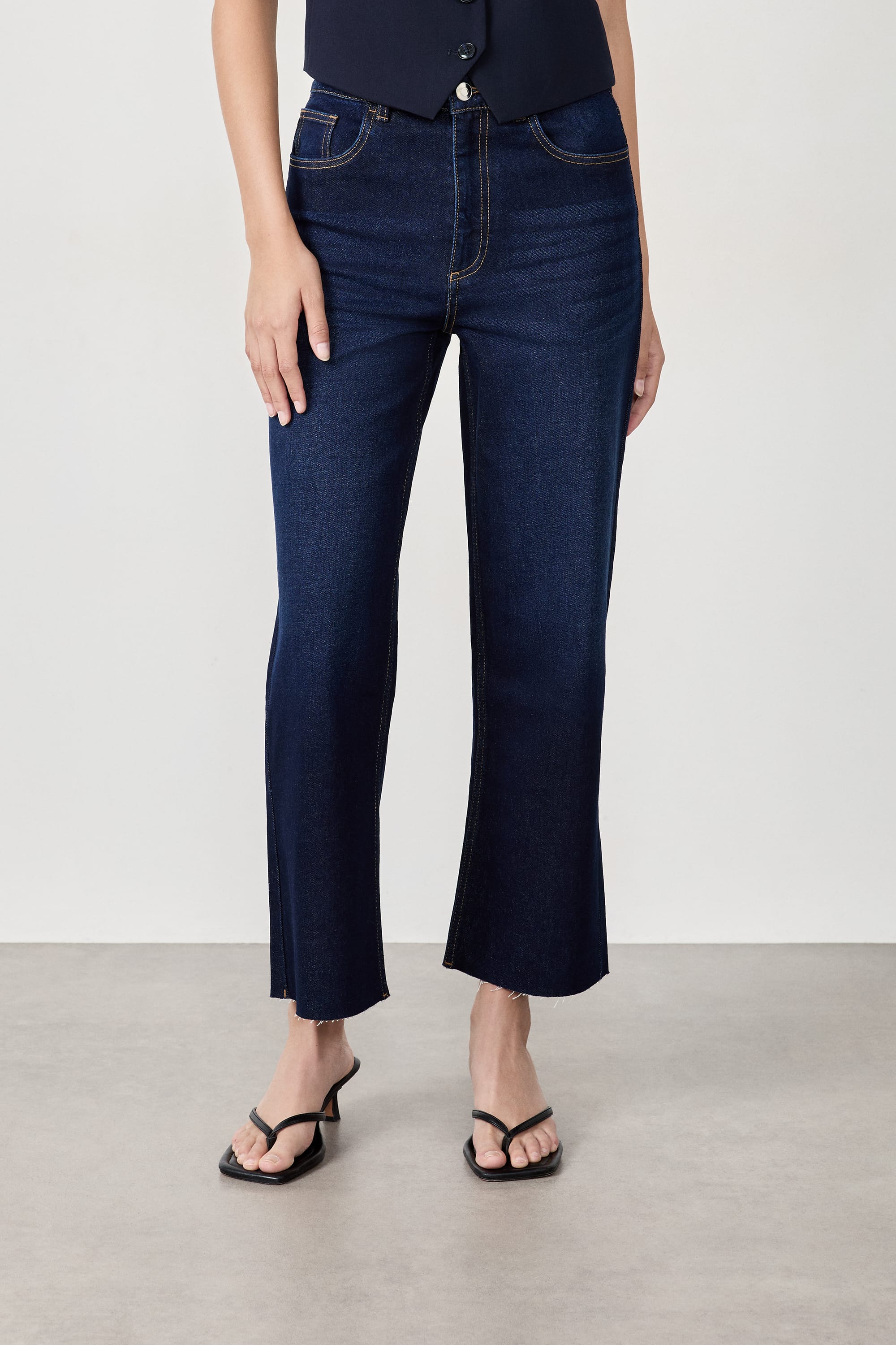 jean large en coton