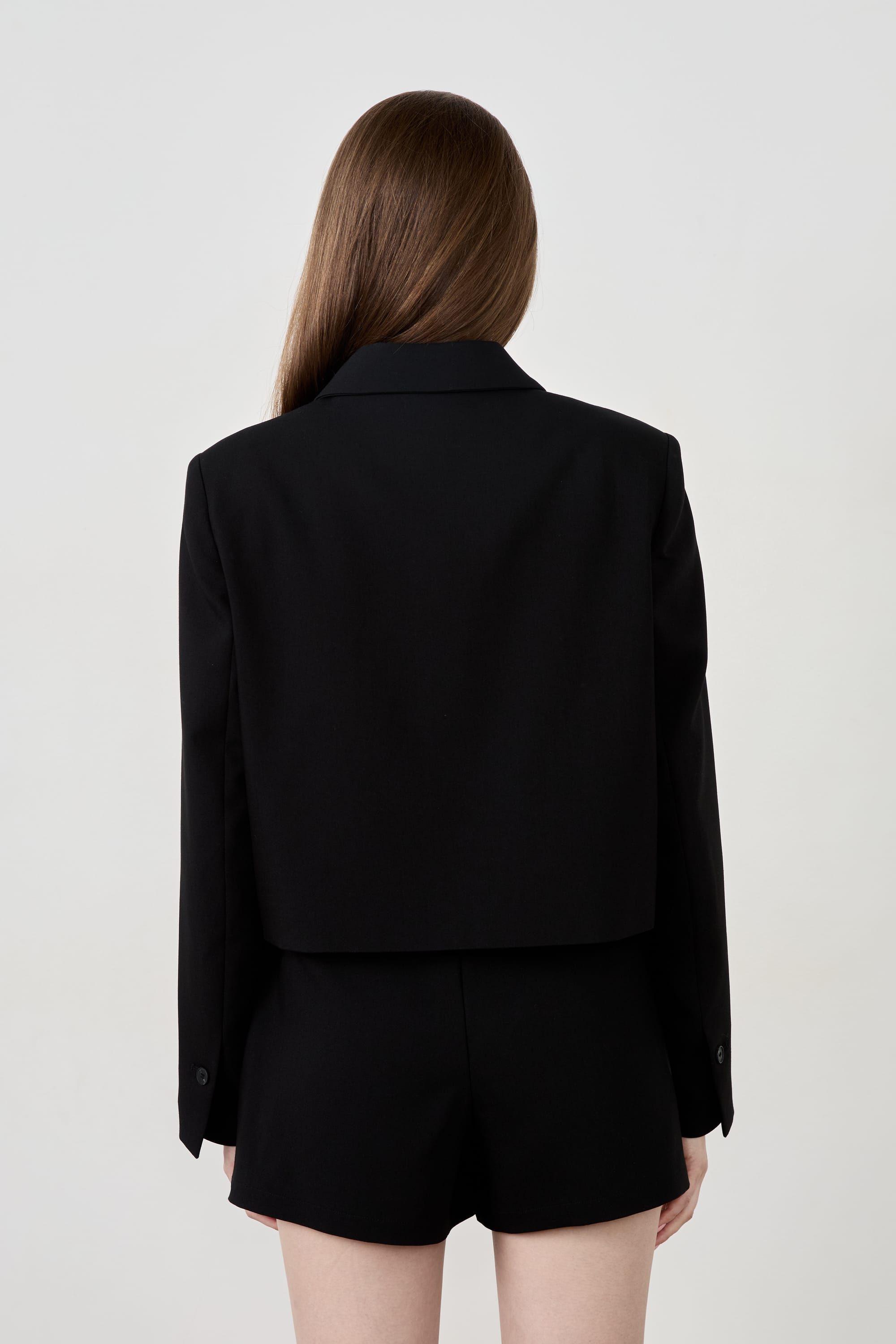 Blazer Court Femme Noir - Veste Hiver Chic Slim, Parfaite Pour Le Bureau Ou Sortie Cocktail - 14