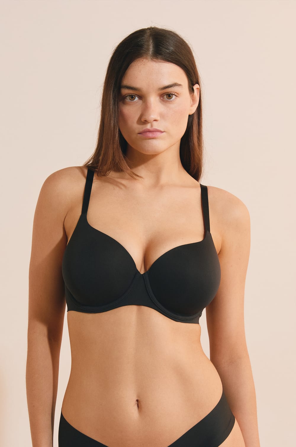 Lightly Lined Microfibre Bra;${refinementColor}