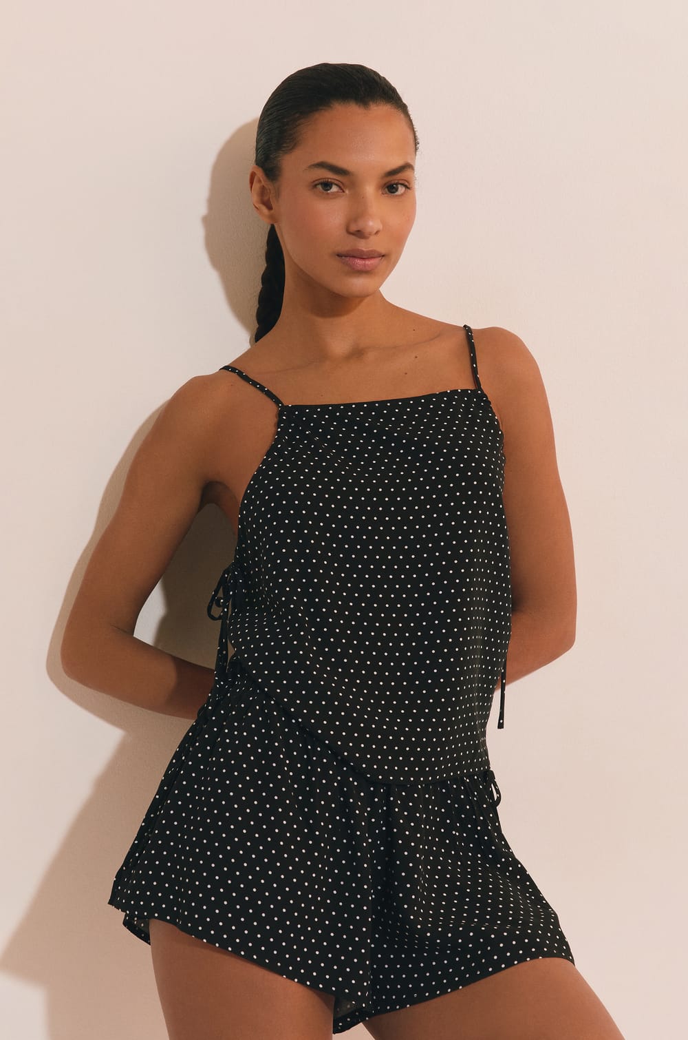 Short de pyjama &agrave; pois;${refinementColor}