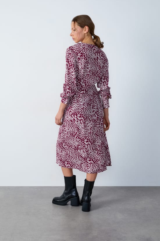 Long Printed Dress;${refinementColor}