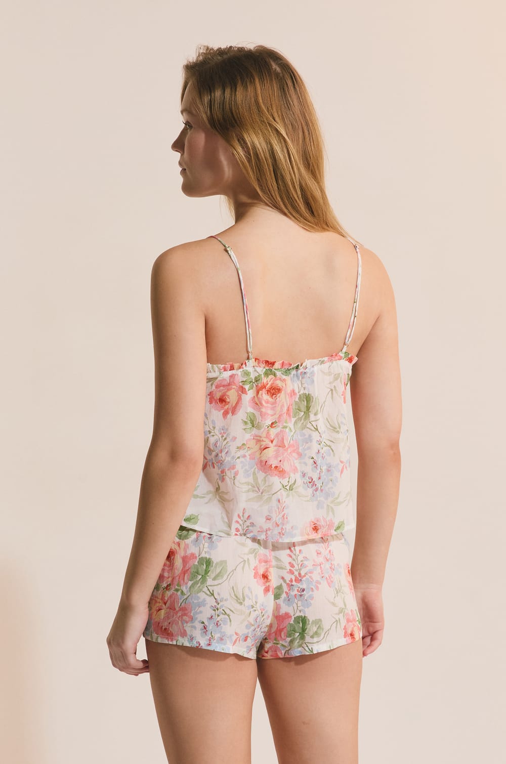 Top de pyjama &agrave; motif fleuri;${refinementColor}