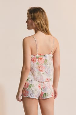 Top de pyjama &agrave; motif fleuri;${refinementColor}
