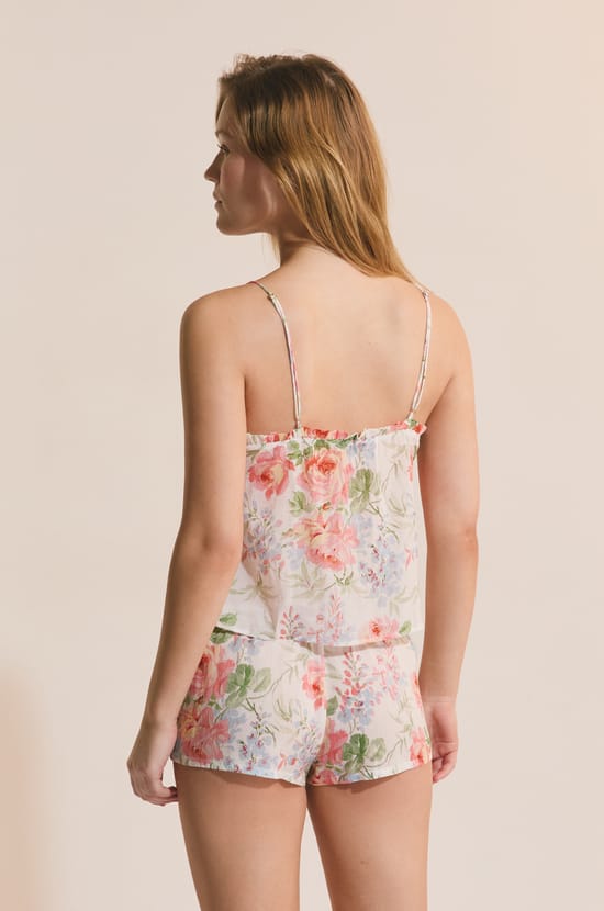 Top de pyjama &agrave; motif fleuri;${refinementColor}