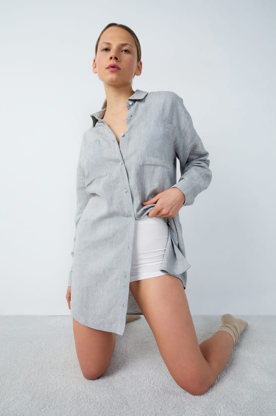 Linen Nightshirt;${refinementColor}
