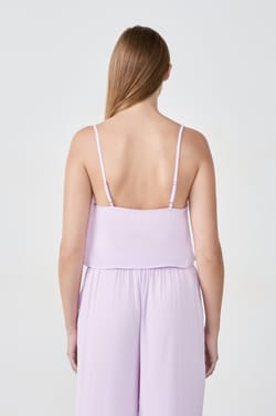 Top satinado con tirantes;${refinementColor}