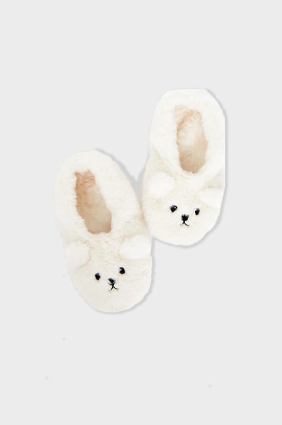 Chaussons en fausse fourrure;${refinementColor}