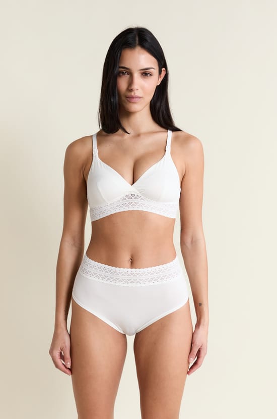 Bra N.8 - The Wireless Triangle Maternity Bra with Nursing Clips;${refinementColor}
