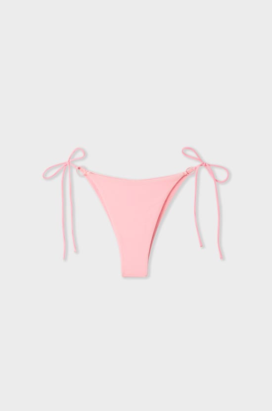 String tie bikini bottom swimsuit;${refinementColor}