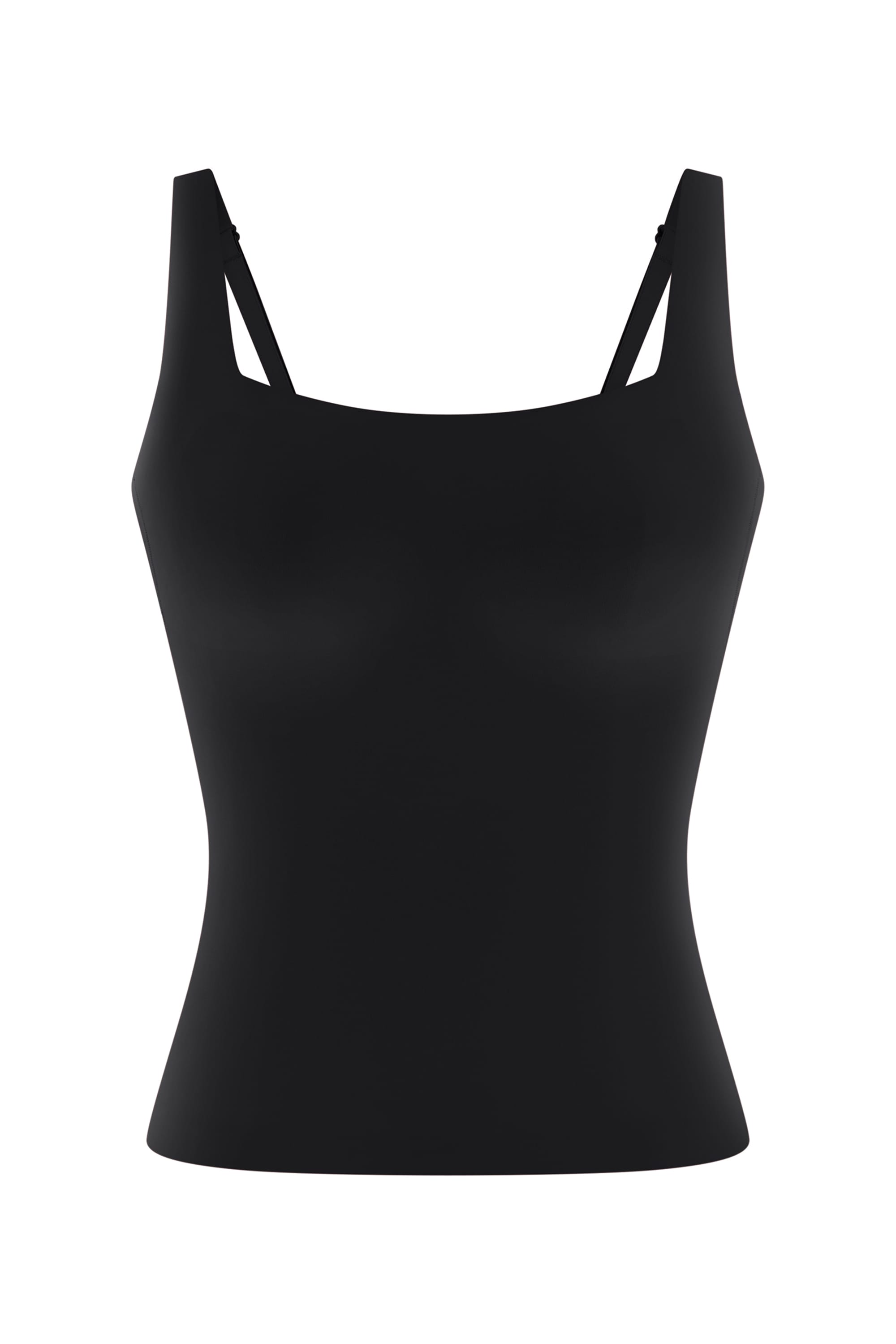 Microfiber Camisole with Removable Pads - PURE PERFECT - NOIR - ETAM