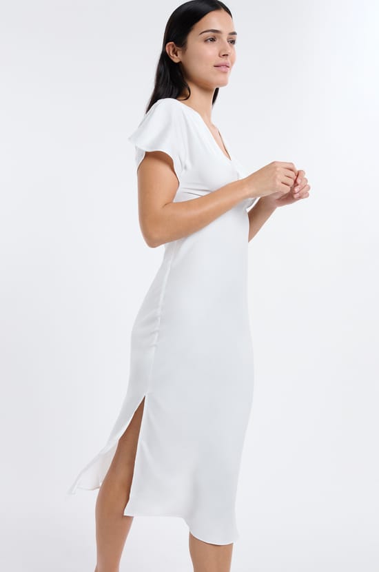 Long Satin Nightdress;${refinementColor}