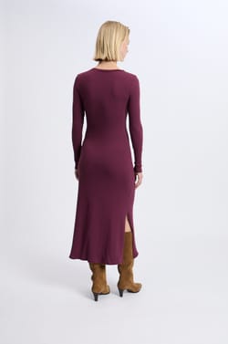 Robe avec détail à nouer en coton;${refinementColor}