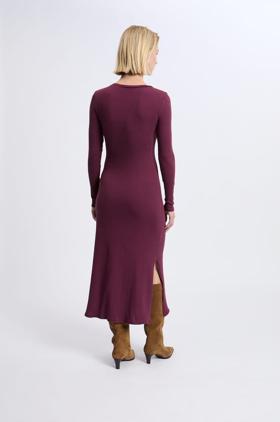 Robe avec détail à nouer en coton;${refinementColor}