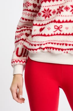 Sweatshirt à motifs;${refinementColor}