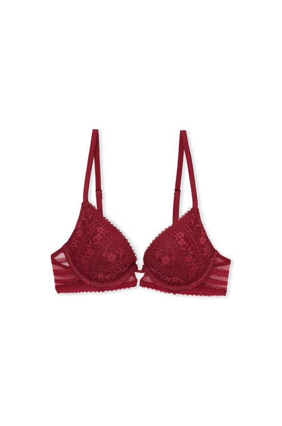 Soutien-gorge N.2 - Le push-up plongeant en dentelle;${refinementColor}