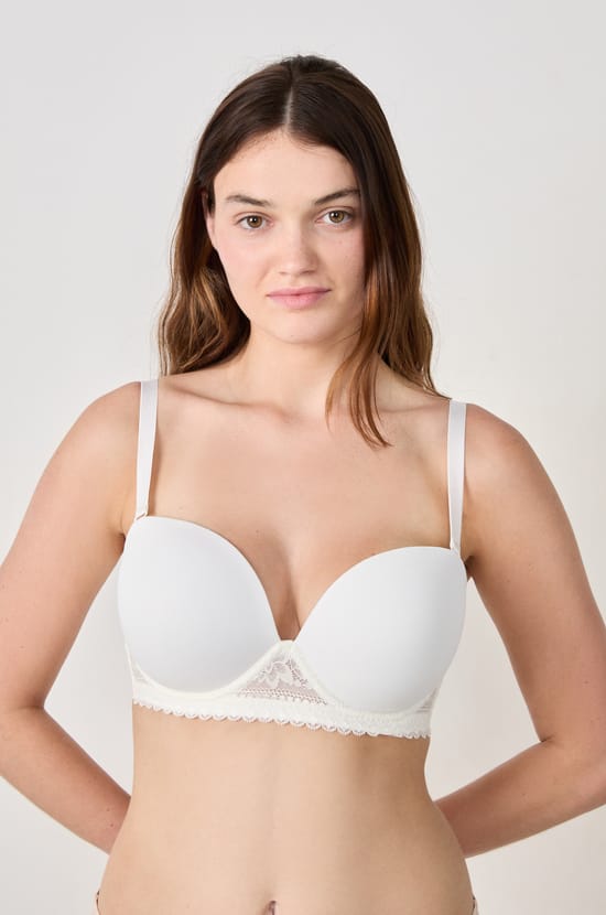 Lace Strapless Bra;${refinementColor}