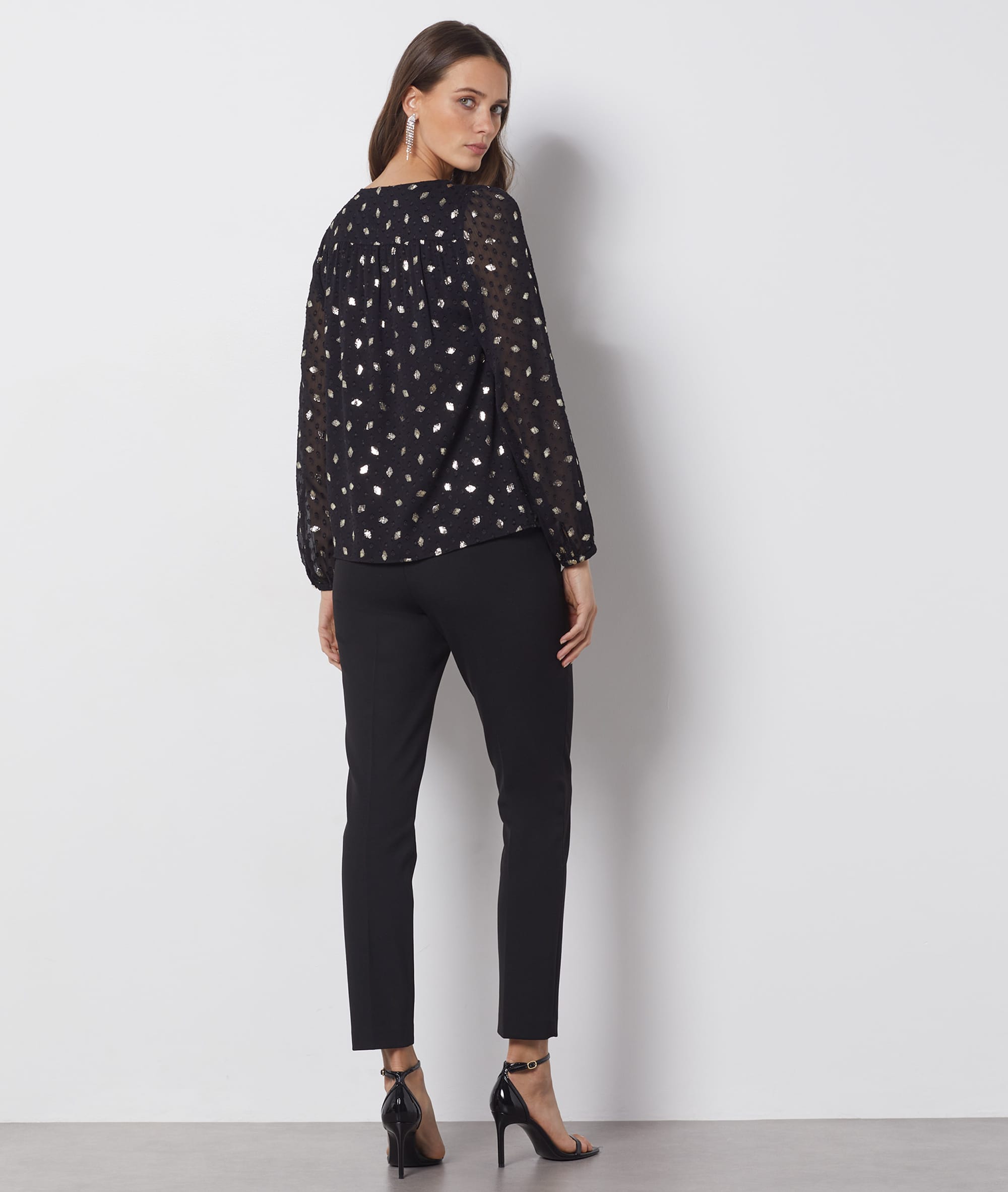 Chemise Rayée Noir Et Blanc Etam Taille 24 - Neuve Avec étiquettes - Style Workwear