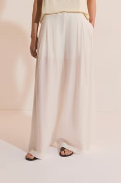 Pantalon ample avec lin;${refinementColor}