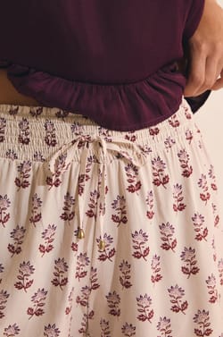 Pantal&oacute;n corto de pijama estampado;${refinementColor}