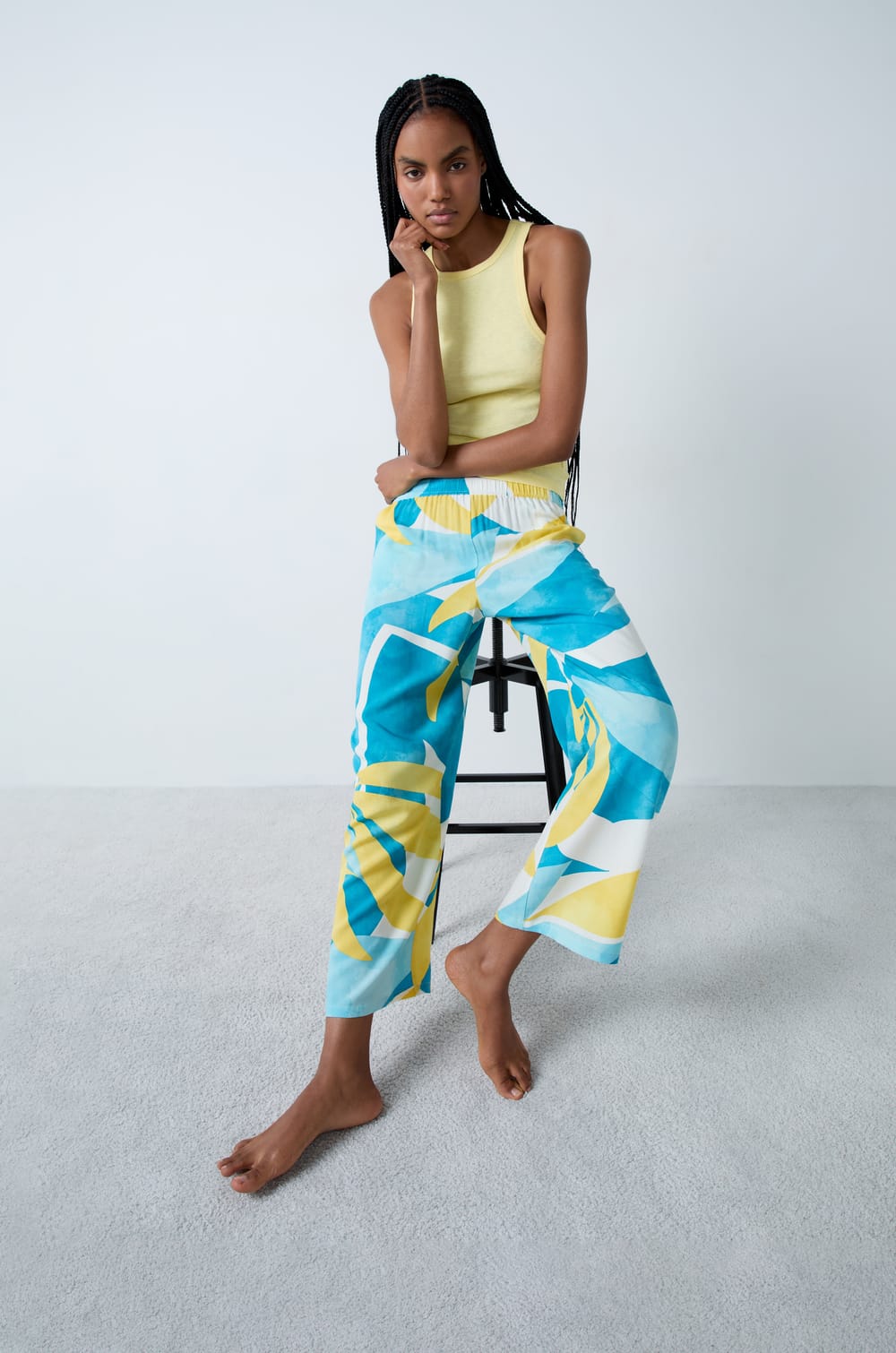 Patterned Pyjama Trouser;${refinementColor}