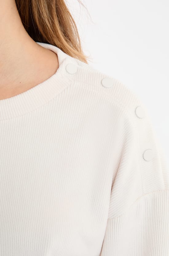 Sudadera de pijama con cuello redondo;${refinementColor}