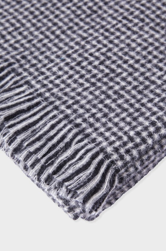 Écharpe à motif pied-de-poule;${refinementColor}