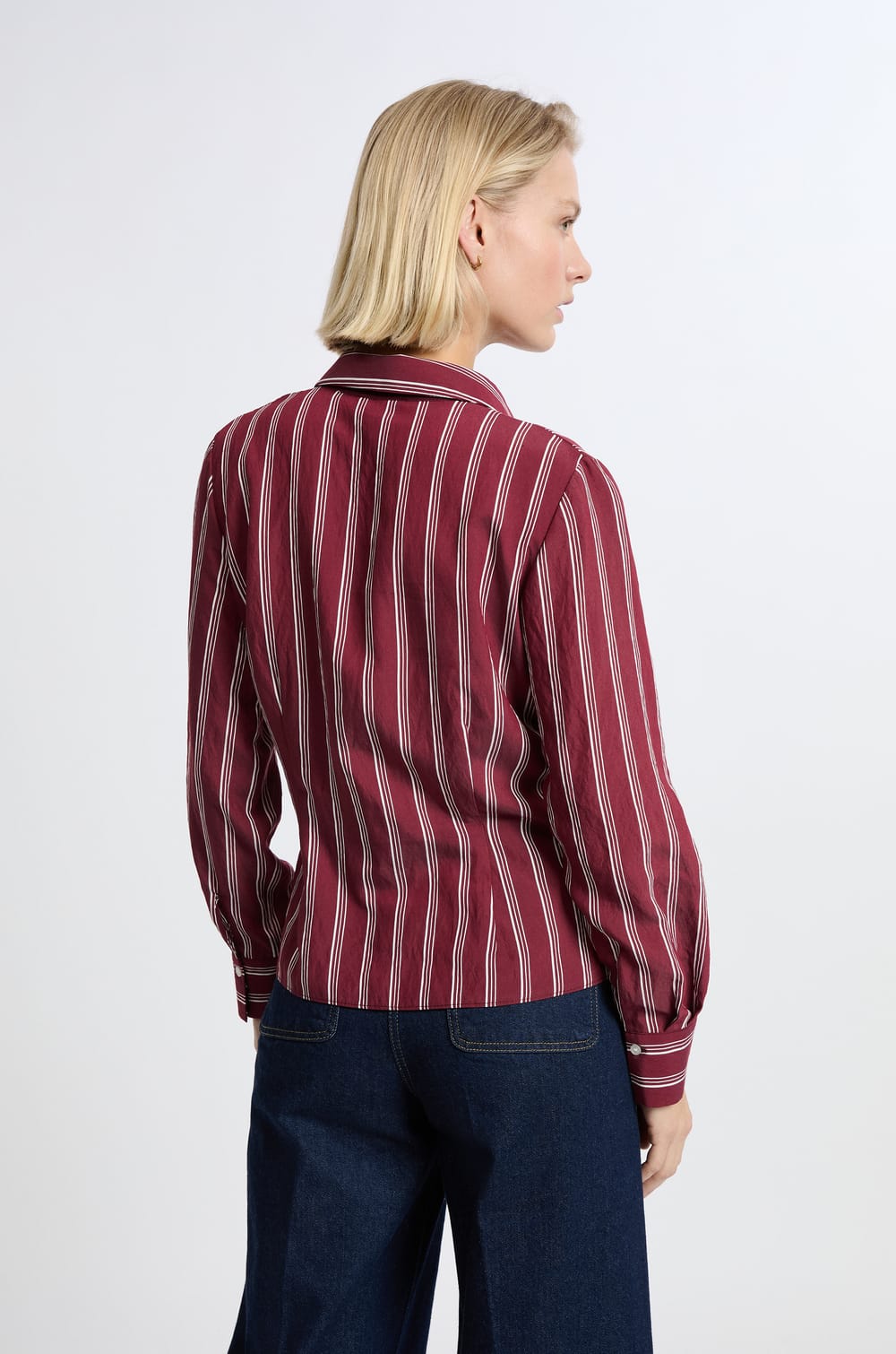 Chemise &agrave; rayures;${refinementColor}