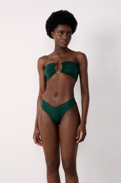 High-Leg Brazilian Bikini Bottom Satin Swimwear;${refinementColor}