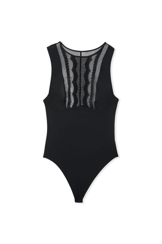 Bodysuit with Embroidery;${refinementColor}