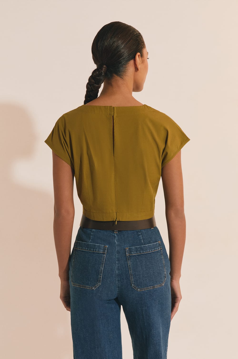 Top court en coton;${refinementColor}