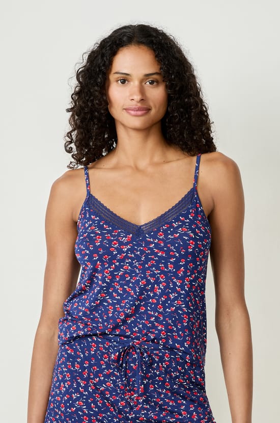 Floral Print Camisole;${refinementColor}