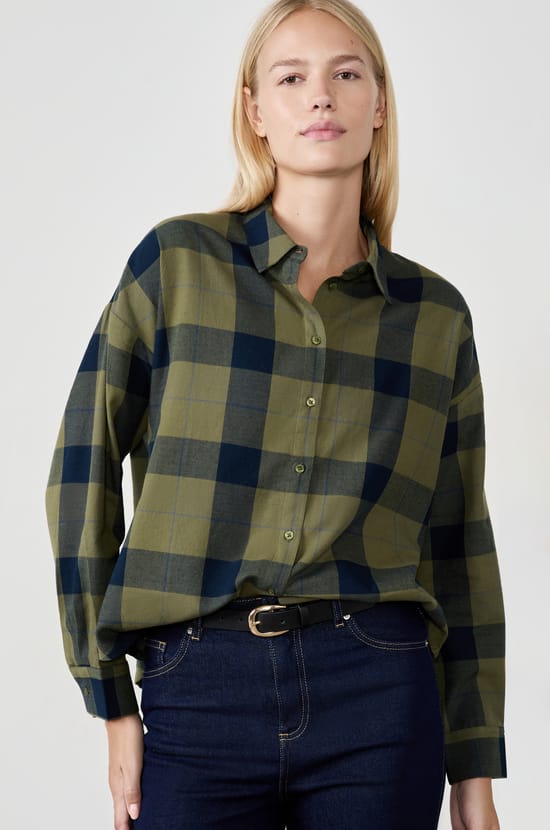 Chemise à carreaux;${refinementColor}