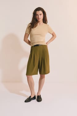 T-shirt manches courtes avec coton modal;${refinementColor}