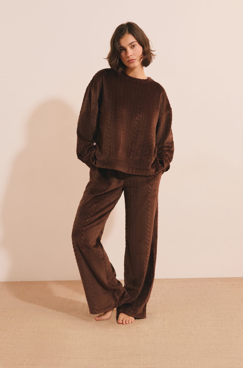 Pantalon de pyjama large;${refinementColor}