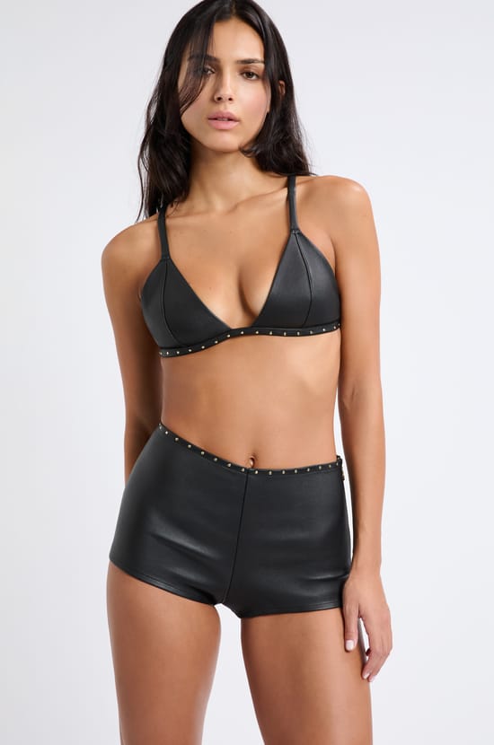 Sorty boyleg en cuir;${refinementColor}