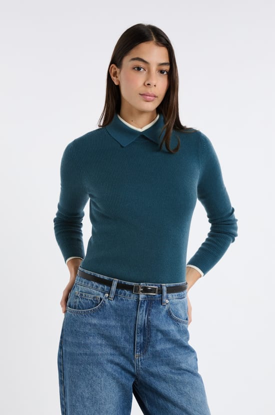 Polo manches longues;${refinementColor}