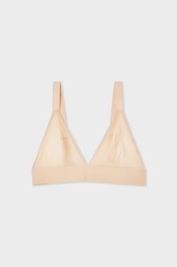 Soutien-gorge triangle coques fines sans armatures en mesh;${refinementColor}