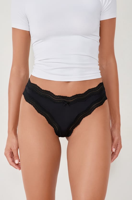 Brazilian Bikini With Lace Details;${refinementColor}
