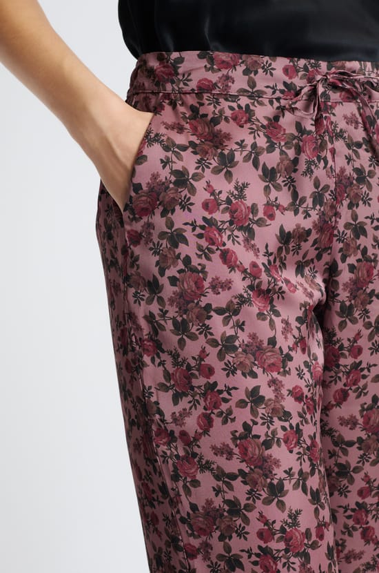 Pantalon de pyjama satiné;${refinementColor}