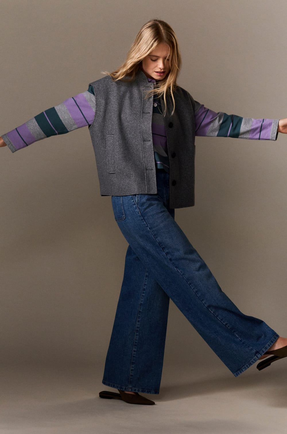 Veste sans manches avec laine;${refinementColor}