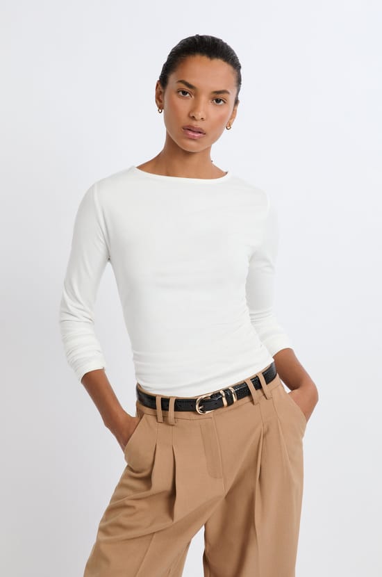 T-shirt &agrave; manches longues;${refinementColor}