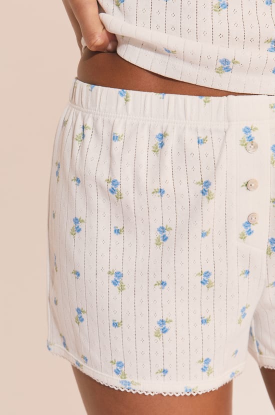 Pantal&oacute;n corto de pijama de algod&oacute;n;${refinementColor}