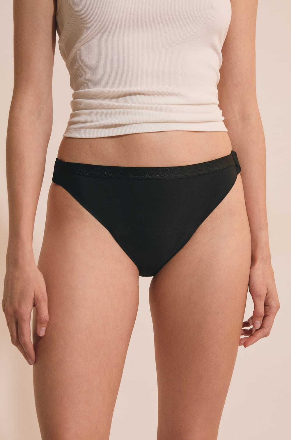 Culotte menstruelle en microfibre avec agrafes ajustables - Flux abondant;${refinementColor}